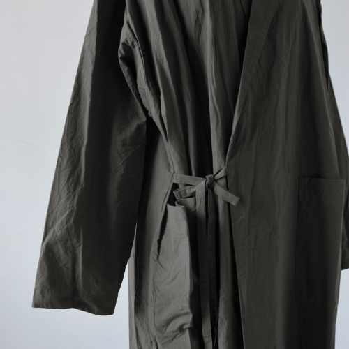 TOUJOURS トゥジュー シャドウ グレン プレイド コットン ガウン