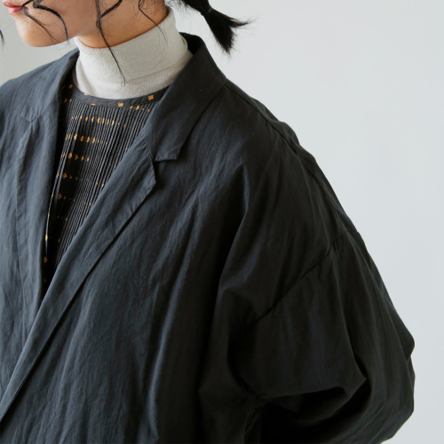 TOUJOURS トゥジュー シャドウ グレン プレイド コットン ガウン