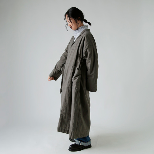 TOUJOURS トゥジュー シャドウ グレン プレイド コットン ガウン