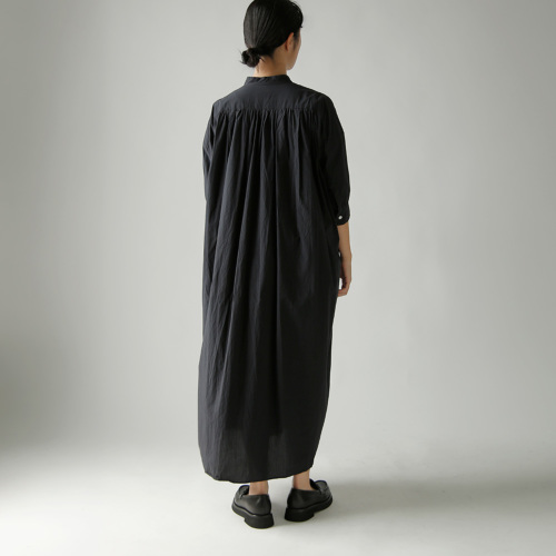 TOUJOURS トゥジュー ファインヤーンコットン シャツドレス “Half