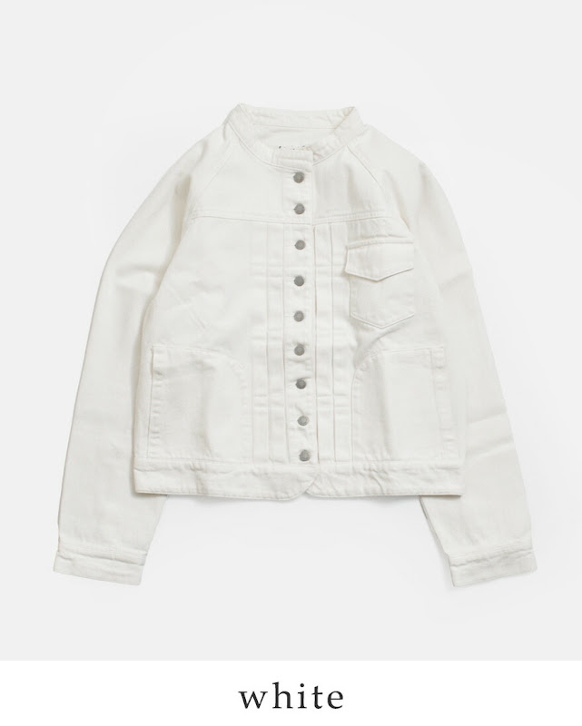 Si-Si-Si スースースー デニム バンドカラー ジャケット BASIC DENIM