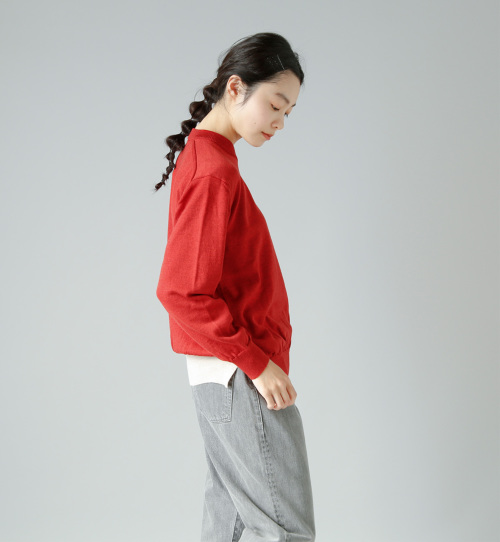 atelier naruse(アトリエナルセ)コットンウールVネックニット