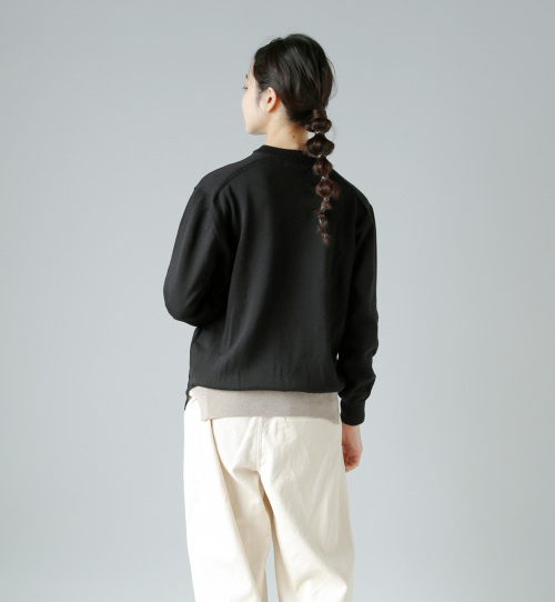 atelier naruse　ウールコットンジャージー Vネックスモック atelier naruse | スモック - c a b i n e t O N L I N E S T O R E