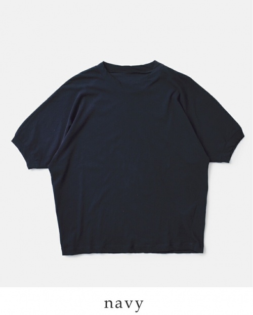nooy ヌーイ 強撚ソフトコットン天竺 クルーネック サック T