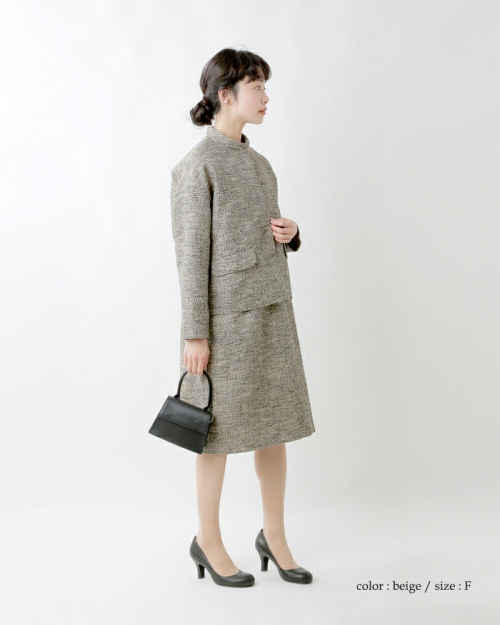 【美品】nooy formalイタリアンジャカード　ジャケット nooy｜イタリアンジャガード ケープ ジャケット itajk01-yh