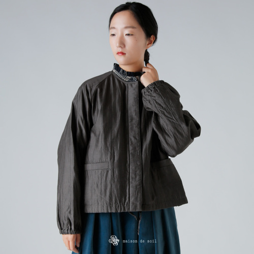 maison de soil メゾン ド ソイル キルテッド コットンシルク ラグラン