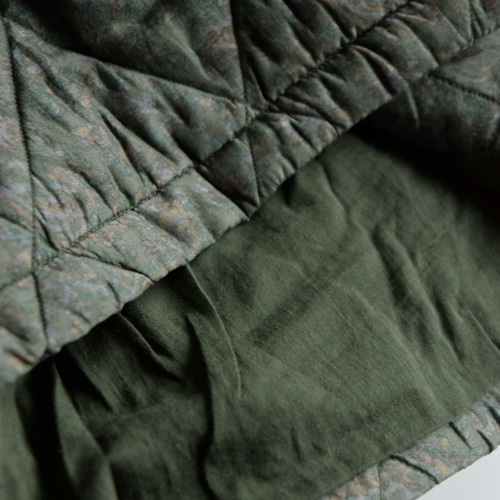 maison de soil ブランケットステッチシルクストール maison de soil メゾン ド ソイル パデッドステッチ バンガロール
