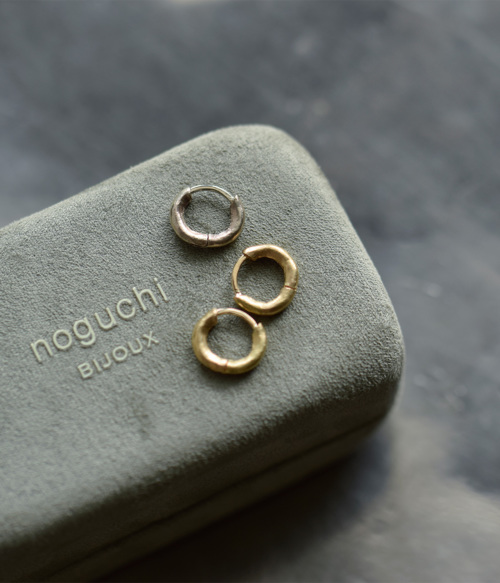 noguchi BIJOUX ノグチ ゴールド フープ ピアス “Matiere