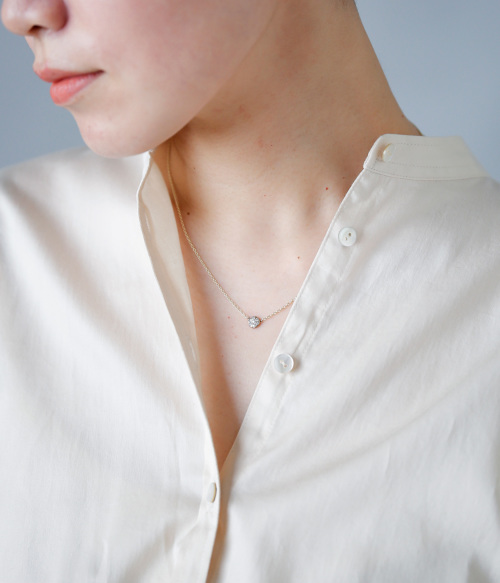 noguchi BIJOUX(ノグチ)K14WGグレーダイヤモンドネックレス nn4034-gr