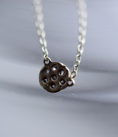 noguchi BIJOUX(ノグチ)K14WGグレーダイヤモンドネックレス nn4034-gr