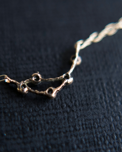 noguchi 一粒ダイヤネックレス noguchi BIJOUX ノグチ ホワイト ローズカット ダイヤモンド