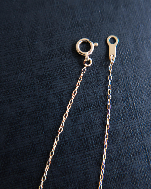 noguchi 一粒ダイヤネックレス noguchi BIJOUX ノグチブラウンダイヤK14YGネックレス nn477