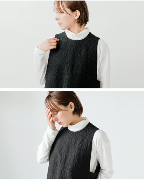 nooy ヌーイ アラベスク ジャガード エプロン ドレス nop24a02-fn