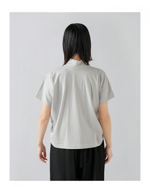 新品タグ 未着 nooy ヌーイ ロールカラーtee nooy ヌーイ スーピマコットン 天竺 ロールカラー Tシャツ nts24s04-mn