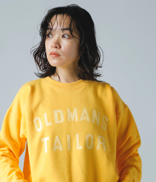 R & D.M.Co- オールドマンズテーラー コットン ラバープリント クルーネック スウェット プルオーバー “OMT RUBBER PRINT  CREW SWEAT” omt-ss1098 | iroma..aranciato