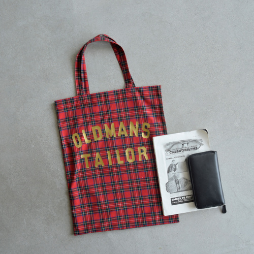 R & D.M.Co- オールドマンズテーラー コットン ロゴプリント タータン