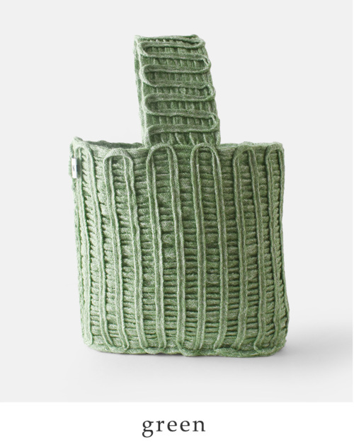 ONICA オニカ ウール リネン ニット コード バッグ “Knitted Code Bag 