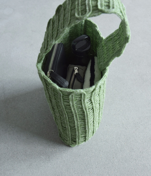 ONICA オニカ ウール リネン ニット コード バッグ “Knitted Code Bag 