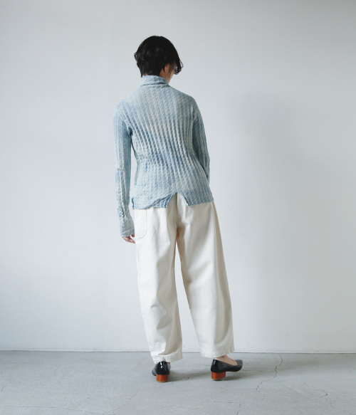 OMMO ニットカットソー　36美品 楽天市場】『アシメヘムライン風合いスラブニットソー』[n