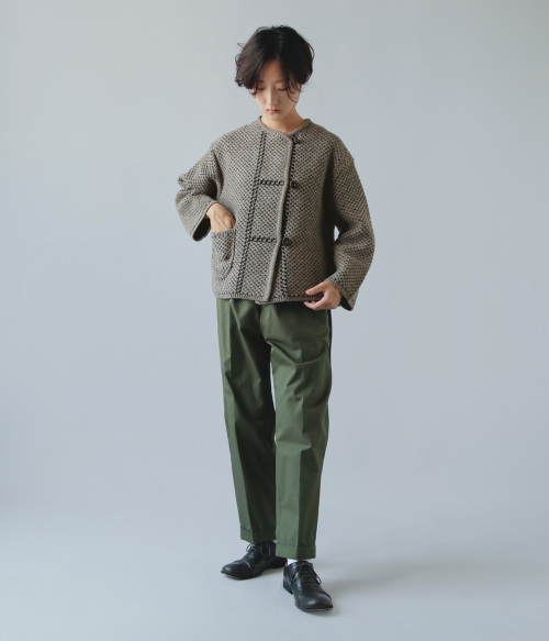 ONICA オニカ スーパーファインウール ジャガード カーディガン