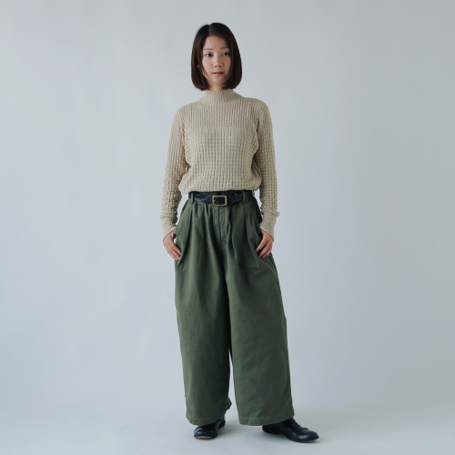 ONICA オニカ コットンブークレ バスケットトップ ニット プル
