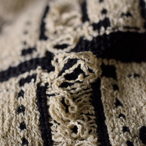 【美品】uncrave ウールナイロン ジャガード ニットジャケット【2】 trim_ofcrs_item3f8b43b0b8c511e