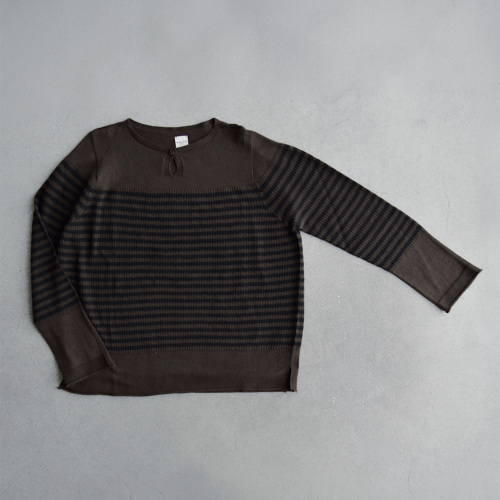 ONICA オニカ オーガニックコットン ボーダー ニットTシャツ Stripe