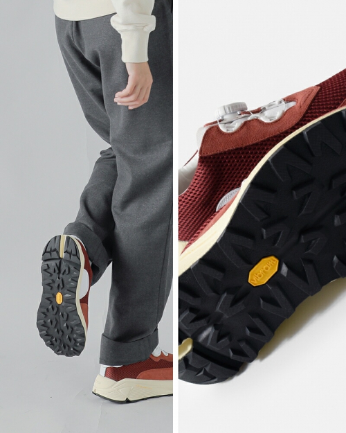 pg ピージー ナイロン メッシュ カウ スエード フリーロック