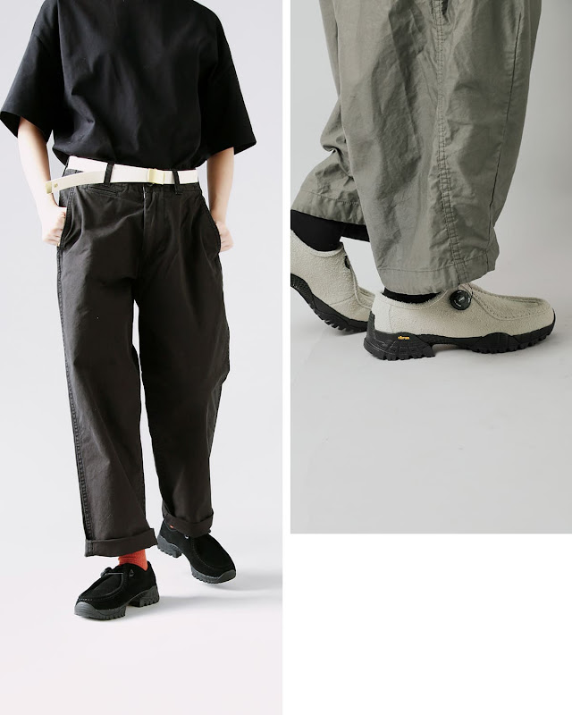 pg ピージー カウスエード ビブラムソール フリーロック シューズ