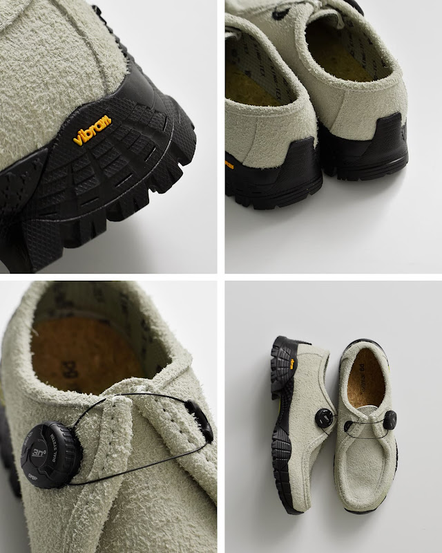 pg ピージー カウスエード ビブラムソール フリーロック シューズ