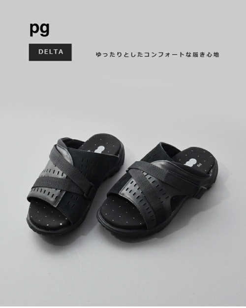 pg ピージー カウスエード ビブラムソール サンダル “DELTA” pg