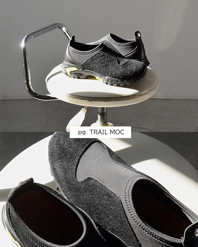 pg ピージー カウスエード ビブラムソール スニーカー ”TRAIL MOC” pg