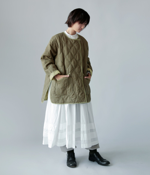 Pheeta フィータ コットン オニオン ステッチ キルト ショート