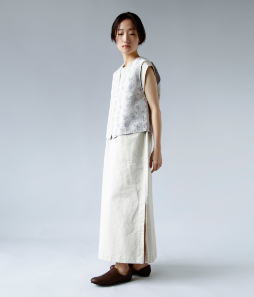 極美品✨フィータPaula コットンシルクリバーシブルベスト