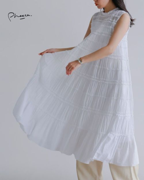 30%OFF】Pheeta フィータ コットン ボイル ノースリーブ ロング