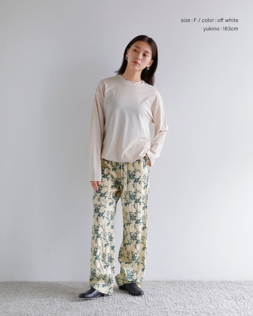 Pheeta フィータ 天竺 ロングTシャツ “Emmy” ph014c-cu11-kk | iroma
