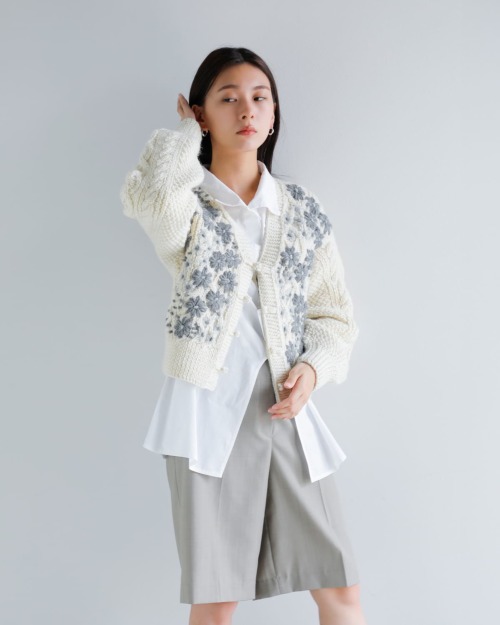 【新品】  pheeta / フィータ | UNITED ARROWS 【別注】Clara ショート ニット カーディガン | F | アイボリー | レディース 8900024F0094_m1_a020.jpg