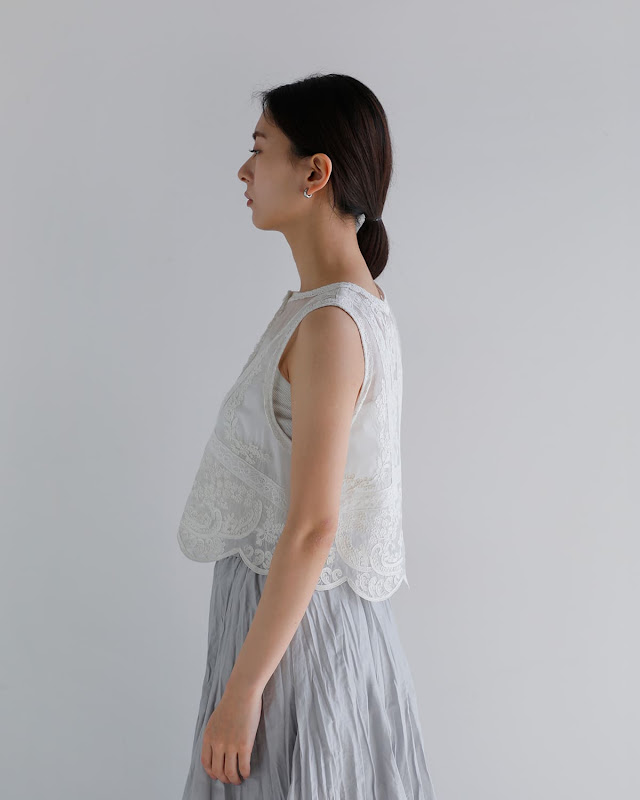 Pheeta フィータ レース ベスト “Maria” ph015c-12 | iroma..aranciato