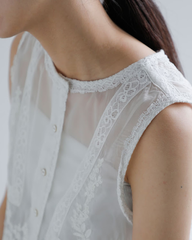 Pheeta フィータ レース ベスト “Maria” ph015c-12 | iroma..aranciato