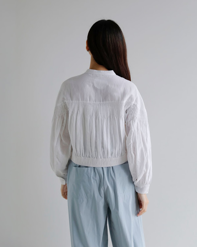 pheeta リネンピンタックブラウス Pheeta フィータ : Stella Blouse リネンピンタックブラウス | Pheeta
