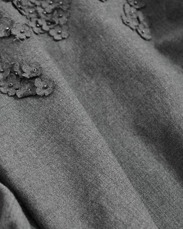 Pheeta フィータ 花柄刺繍 ノーカラージャケット Cheryl ph016c-19