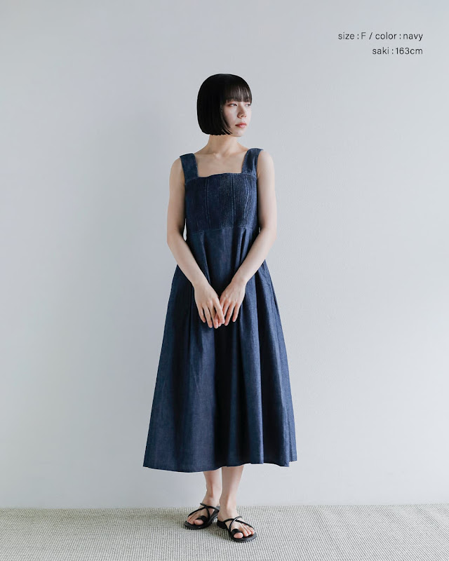 Pheeta フィータ コットン ブザム ワンピース Trinity ph016c-27d