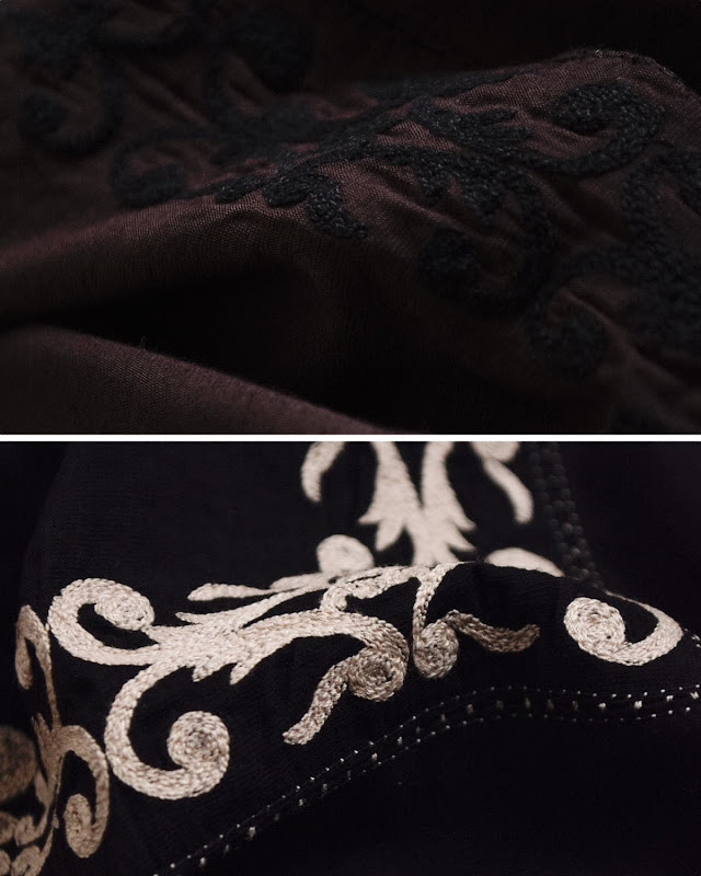Pheeta フィータ 刺繍 5分袖シャツ Jain ph016c-28 | iroma..aranciato