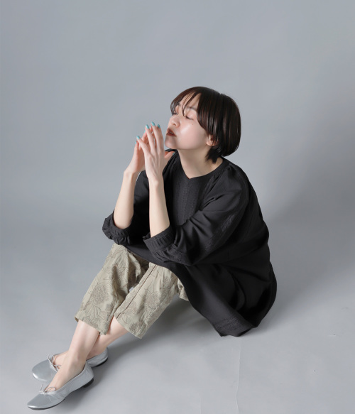 Pheeta(フィータ)スキッパーロングシャツ“Rei” ph20cl-03