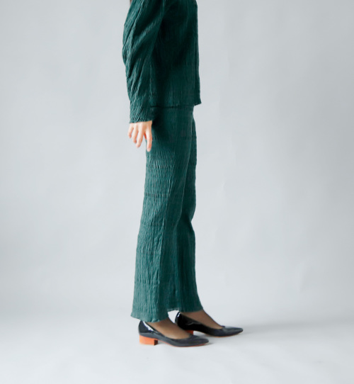 Pheeta(フィータ)コットンシャーリングロングパンツ“Vera