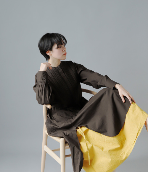 Pheeta(フィータ)コットンクルーネックドレス“Trinity” ph20cl