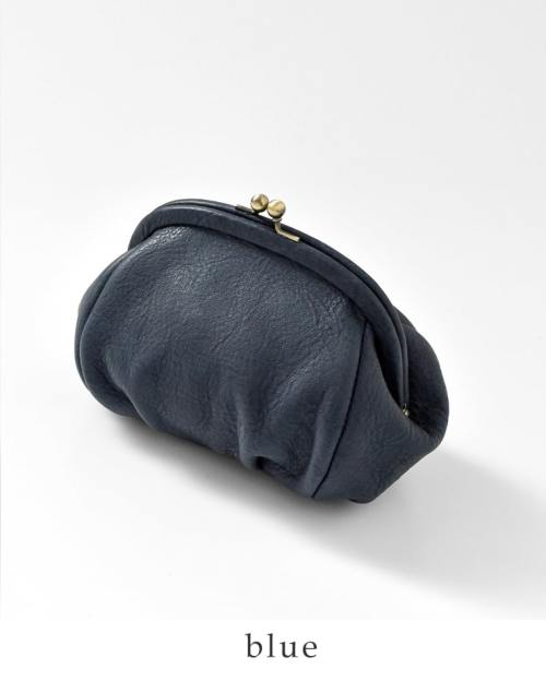 Yammart(ヤマート)カウレザーがま口ポーチ plain-gama-pouch | iroma