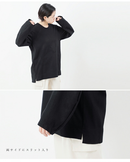 NO CONTROL AIR ニットストール NO CONTROL AIR ニットストール ホワイトカシミア横編プル