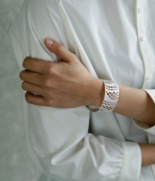 メゾンルーバス　レースバングルtowavase MAISON RUBUS.｜リコレクション シルバー×イエローゴールド