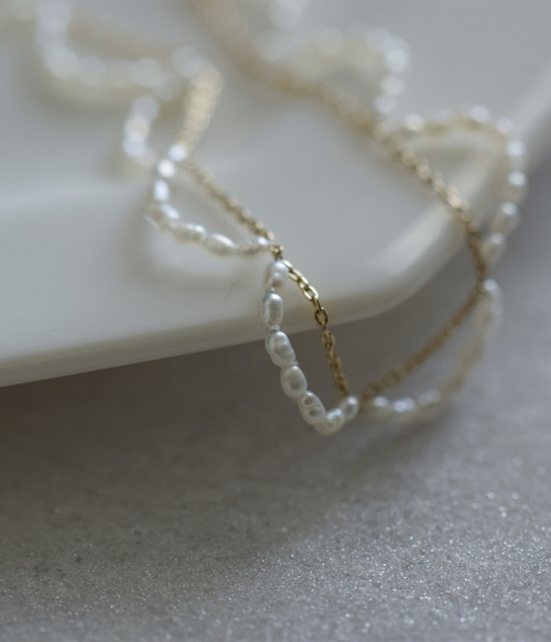 MAISON RUBUS. メゾンルーバス 淡水パール リップルズ ネックレス “ripples necklace” rip-n1-p-85 |  iroma..aranciato